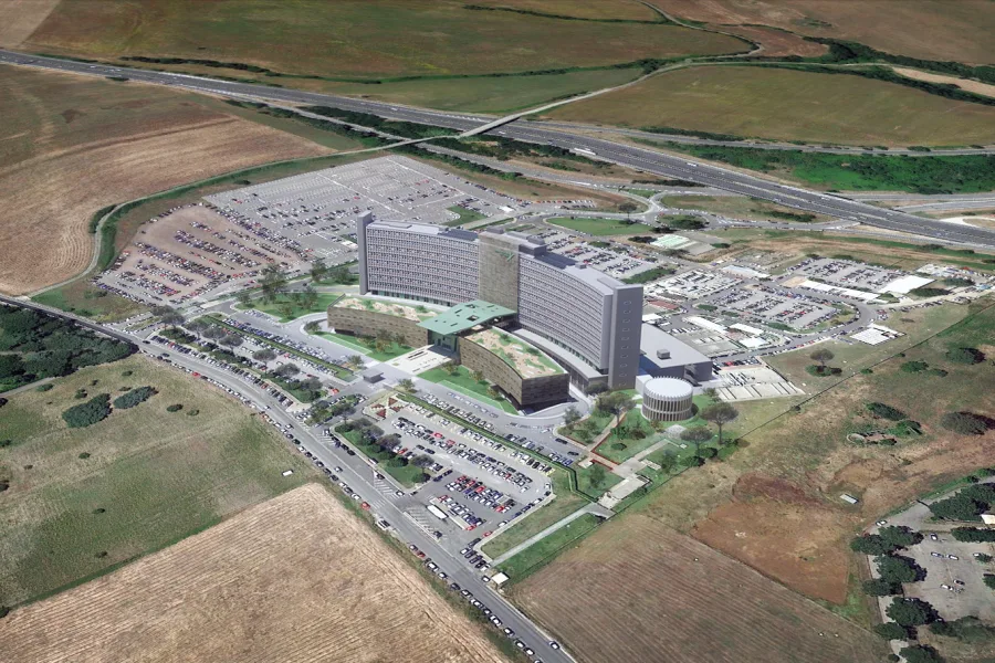 Veduta aerea dell’Ospedale Sant’Andrea di Roma